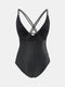 V-Neck Bright Look Women's Swimsuit